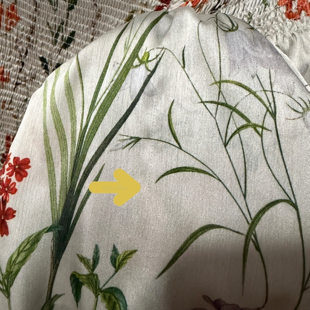 Alexis Women's Elsa Botanical Floral Print Off-Shoulder‎ Blouse Multicolor Large - Picture 9 of 12